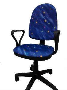 Кресло Тема (Престиж С) с подлокотниками "Самба" Т-13 (Звёздное небо)