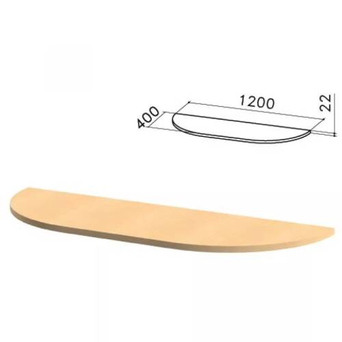 МОНОЛИТ ПМ 39.1 Приставка 1200х400х22 бук МОНОЛИТ ПМ 39.1 Приставка 1200х400х22 бук