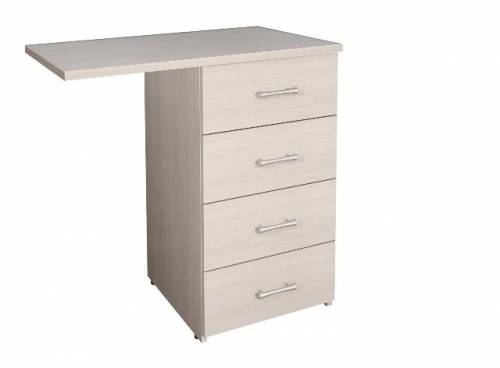 МОНОЛИТ КМ 34.15 Тумба приставная (ТМ05+ТМ03), 400х700х750 дуб молочный