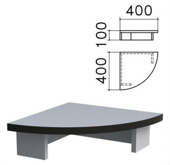 МОНОЛИТ ПМ 3.11 Подставка под монитор 400х400х100 серый
