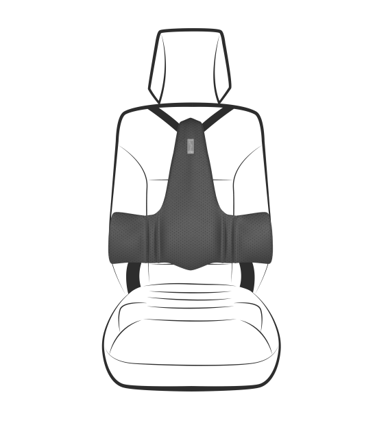 Автонакладка, экокожа перфорированная чёрная