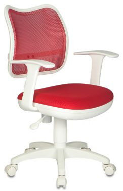 Кресло Бюрократ CH-797/R/TW-97N спинка сетка красный сиденье красный TW-97N (пластик белый)