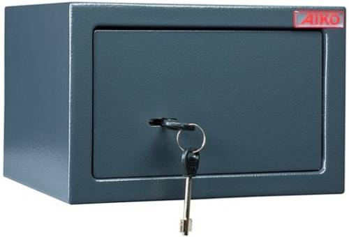 Сейф AIKO T-170 KL (170x260x230 внешние размеры, 3.7 кг., тип замка ключевой)