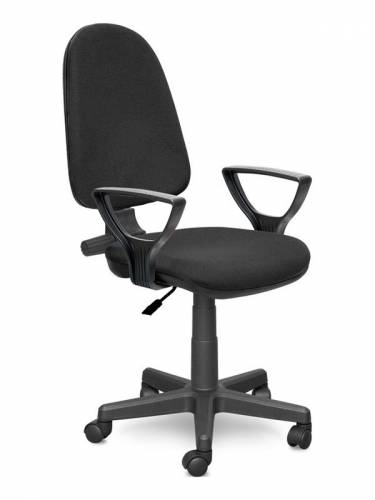 Кресло "Престиж" с подлокотниками "Гольф" чёрная ткань Кресло "Престиж" с подлокотниками "Гольф" чёрная ткань