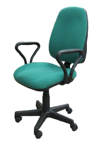 Кресло Юпитер с подлокотниками "Самба" TW, сетка зелёная