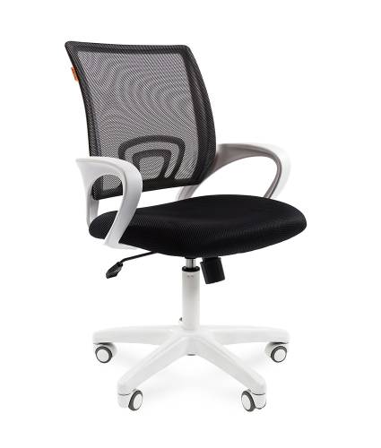 Кресло CHAIRMAN 696  белый пластик TW-12/TW-04 серый N