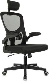 Кресло Бюрократ MC-101-H черный сетка/ткань с подголов. крестов. пластик Кресло Бюрократ MC-101-H черный сетка/ткань с подголов. крестов. пластик