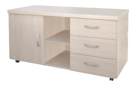 ЭТАЛОН КЭ 14 Тумба выкатная широкая 1100х520х580 дуб молочный