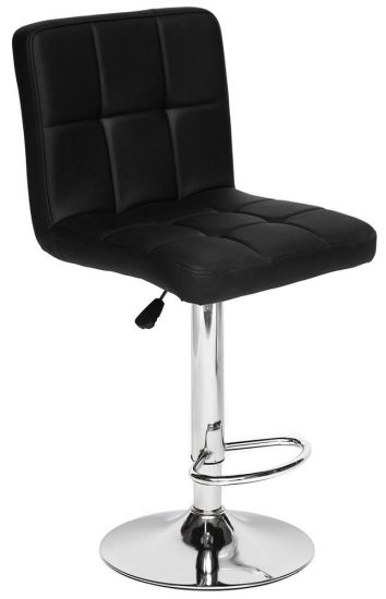 Стул барный TETCHAIR BARBER черный/хром