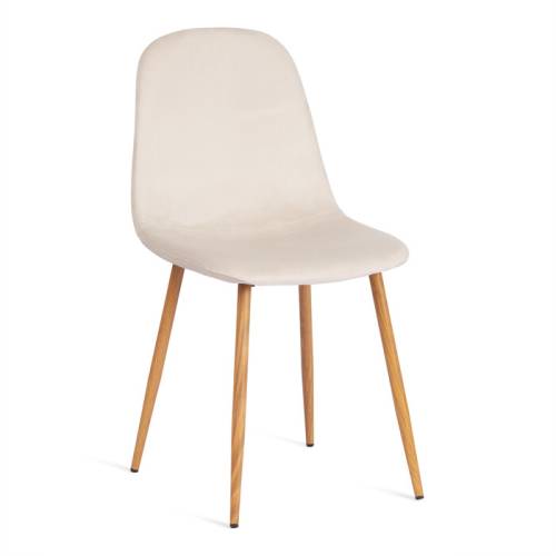 Стул TetChair BREEZE (mod. 4724), вельвет/металл, Light beige(светло-бежевый) HLR1