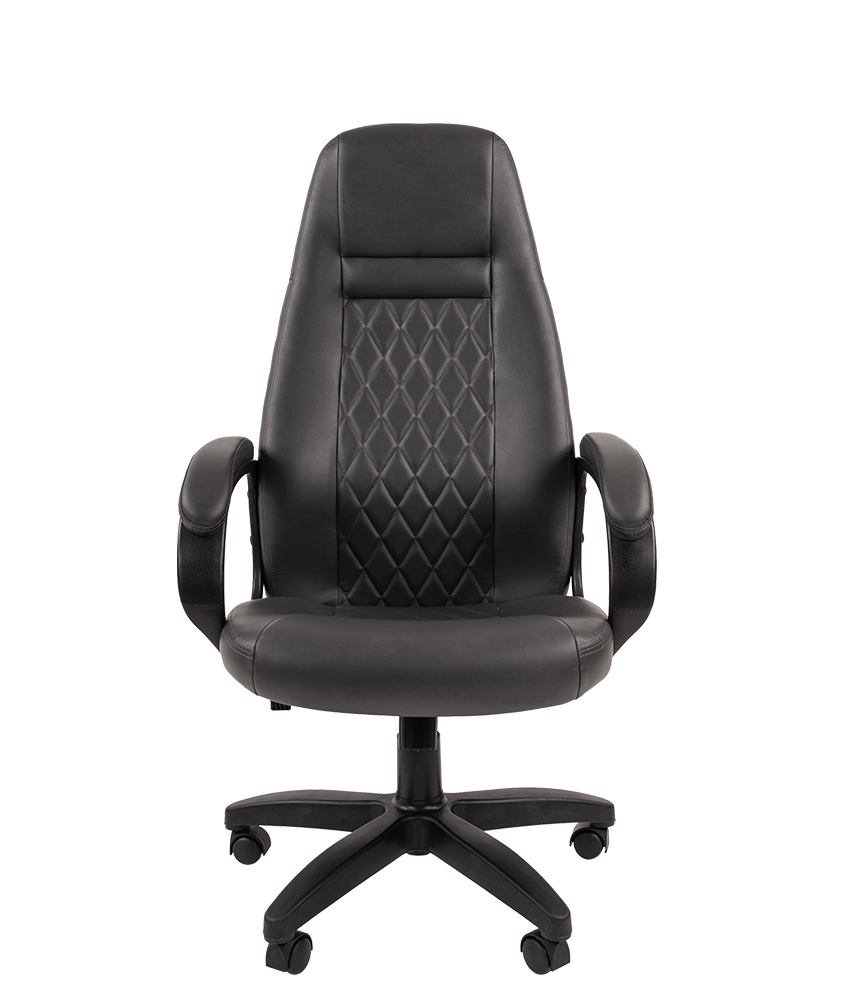 Кресло CHAIRMAN 950LT серый, экокожа, топган, 120 кг