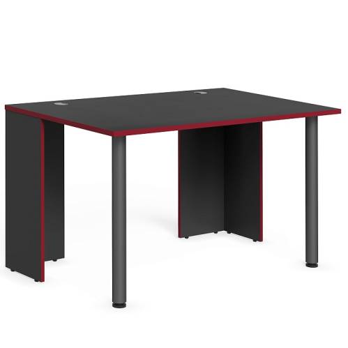 Стол компьютерный игровой SSTG 1385.1 Антрацит/Красный 1360х850х750 с опорами металлическими SKILLL