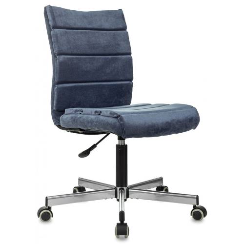 Кресло Бюрократ CH-320M синий Light-27 крестов. металл пластик черный