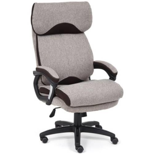 Кресло TETCHAIR DUKE, ткань, норка/коричневый, MJ190-6/TW-24
