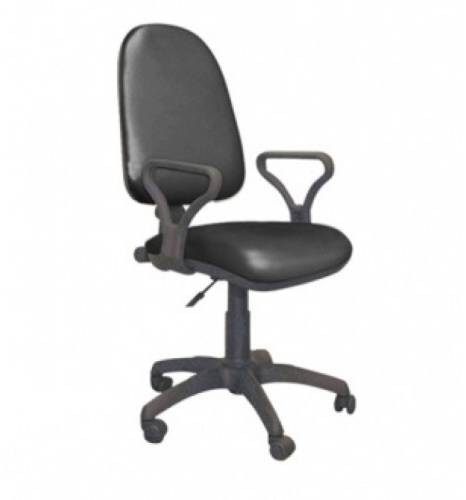 Кресло Престиж с подлокотниками "Самба" (кож. зам, цвет чёрный) Кресло Престиж с подлокотниками "Самба" (кож. зам, цвет чёрный)