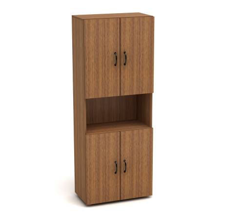 КАНЦ К 4.9 Шкаф высокий, одна открытая полка (ШК31+ДК 32х4), 700х350х1830, орех