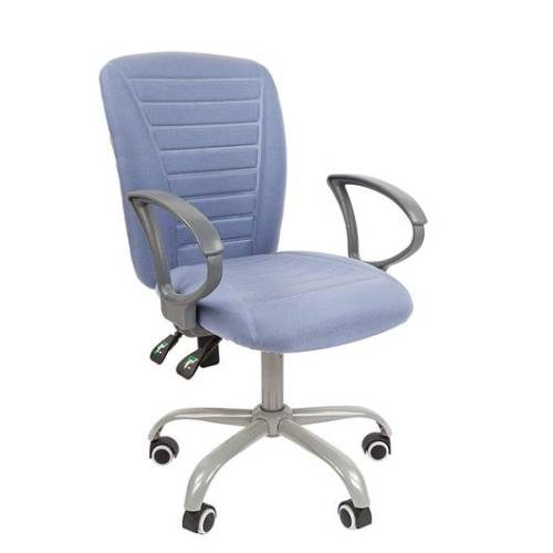 Кресло Chairman 9801 ткань 10-141 голубой