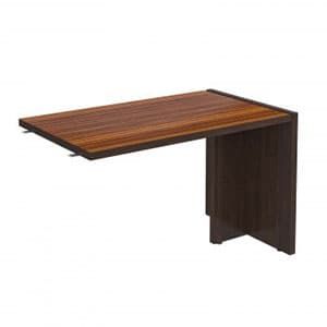 MORRIS MB 127 Брифинг-приставка,120х700х750, Дуб Базель/Белый, ЛДС 38 мм