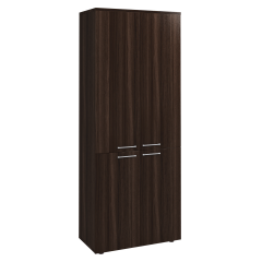 ВЕКТОР/ОМЕГА КВ201.26 Шкаф широкий закрытый (КВ85+КВ70+КВ69), размер 818х400х2052, честерфилд темный