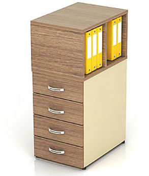 МОДЕРН К14.19 Тумба высокая 420х670х1115, Дуб Шамони темный