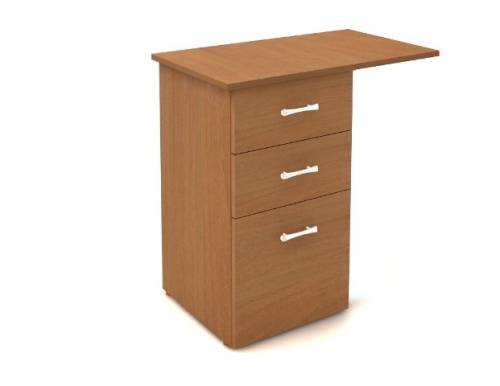 МОНОЛИТ КМ 39.3 Тумба приставная (ТМ08.3+ТМ03.3), 700х450х750 орех