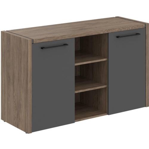 MORRIS MTF 140 Тумба под фригобар, 1400х492х828, Антрацит/Кария Пальмира, ЛДС 18 мм MORRIS MTF 140 Тумба под фригобар, 1400х492х828, Антрацит/Кария Пальмира, ЛДС 18 мм