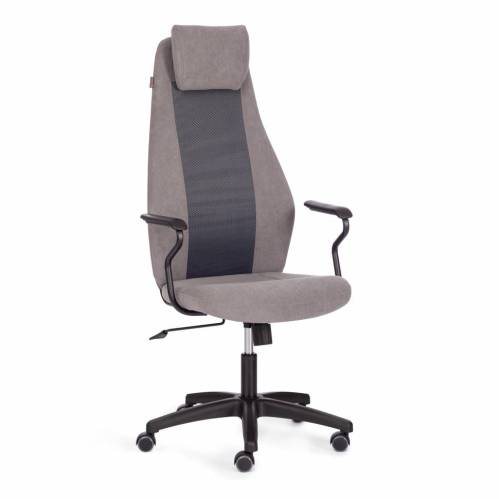 Кресло TETCHAIR AVIATOR флок, ткань , серый/серый, 29/W-12