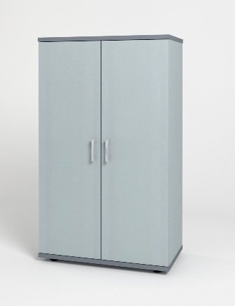 МОНОЛИТ КМ 13.11 Шкаф средний закрытый (ШМ51.11+ДМ42.11х2), 740х390х1220, серый