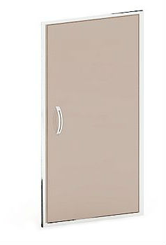 ЭТАЛОН КЭ-21 Дверь низкая 420х16х806, в ал. рамке стекло тонир. с фурнитурой