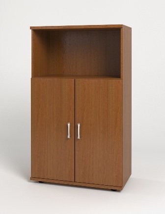 МОНОЛИТ КМ 12.3 Шкаф средний (ШМ51.3+ДМ41.3х2), 740х390х1250, одна открытая полка, орех Гварнери МОНОЛИТ КМ 12.3 Шкаф средний (ШМ51.3+ДМ41.3х2), 740х390х1250, одна открытая полка, орех Гварнери