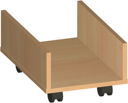 Подставка под системный блок на колёсах,ЛДСп