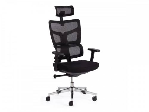Кресло TETCHAIR MESH-11HR ткань/сетка, черный
