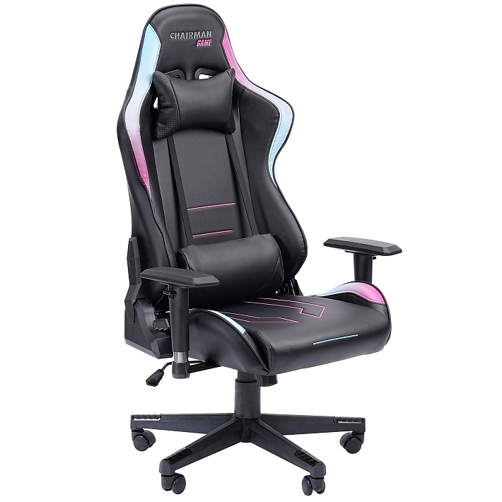 Кресло игровое CHAIRMAN CH32 экокожа, черный