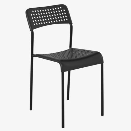 Стул TetChair ADDE (mod. C-049) металл/пластик, 39 х 49 х 78 см, черный