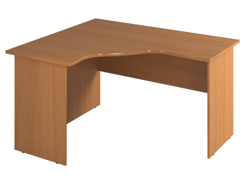 МОНОЛИТ СМ 27.1 Стол рабочий, левый 1400х1200х750 бук