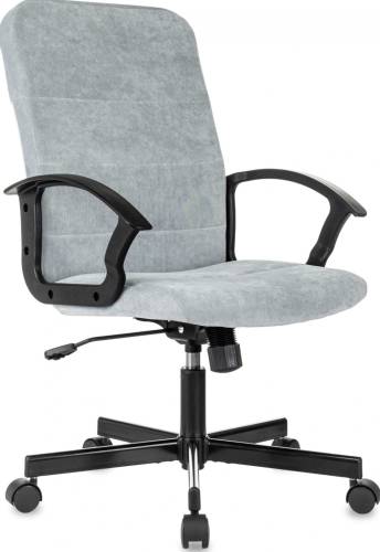 Кресло Бюрократ Triest Fabric серо-голубой Light-28 крестов. металл черный Кресло Бюрократ Triest Fabric серо-голубой Light-28 крестов. металл черный