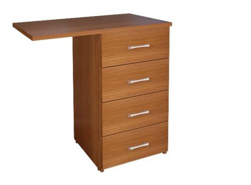 МОНОЛИТ КМ 34.3 Тумба приставная (ТМ03.3+ТМ05.3), 700х450х750 орех