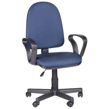 Кресло Гранд с подлокотниками "Чарли" В-22 ткань тёмно-синяя