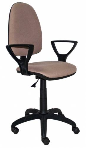 Кресло "Престиж" с подлокотниками "Гольф" ткань беж/кор