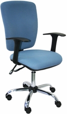 Кресло "Нео" синее, крестовина хром Кресло "Нео" синее, крестовина хром