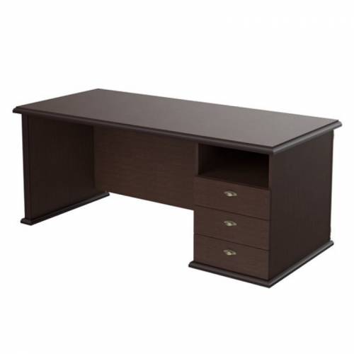 RAUT RDT 188 (R) Стол руководителя однотумбовый венге магия, 1800х800х750