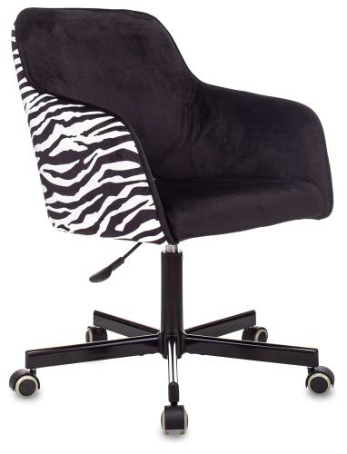 Кресло Бюрократ CH-380M черный зебра крестов. металл Кресло Бюрократ CH-380M черный зебра крестов. металл