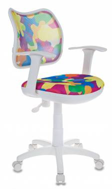 Кресло Бюрократ CH-W797/ABSTRACT спинка сетка мультиколор абстракция (белый пластик) Кресло Бюрократ CH-W797/ABSTRACT спинка сетка мультиколор абстракция (белый пластик)