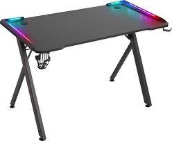 Игровой стол Defender GAMER RGB,подвес круж+гарн.,черн,120