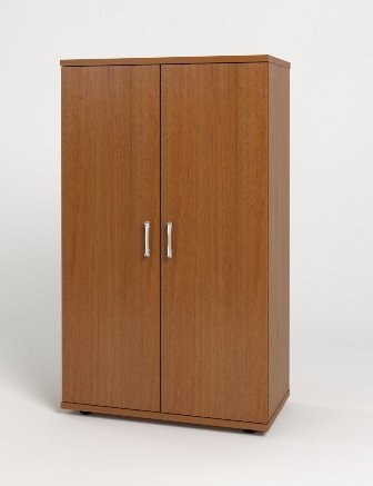 МОНОЛИТ КМ 13.3 Шкаф средний закрытый (ШМ51.3+ДМ42.3х2), 740х390х1220, орех Гварнери