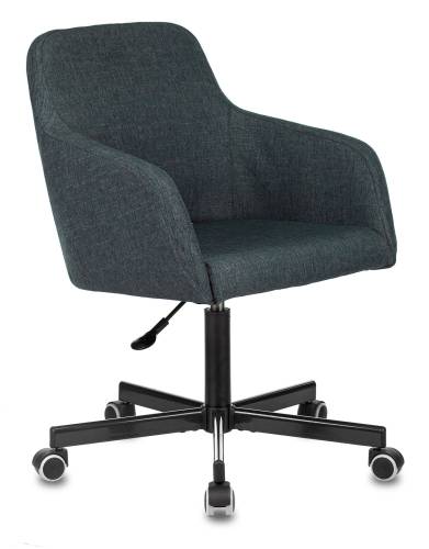 Кресло Бюрократ CH-380M синий шторм 38-416 крестовина металл Кресло Бюрократ CH-380M синий шторм 38-416 крестовина металл