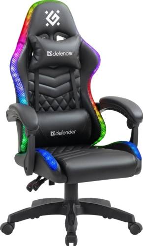 Игровое кресло Defender Core Черный,RGB,класс 4,PU DEFENDER