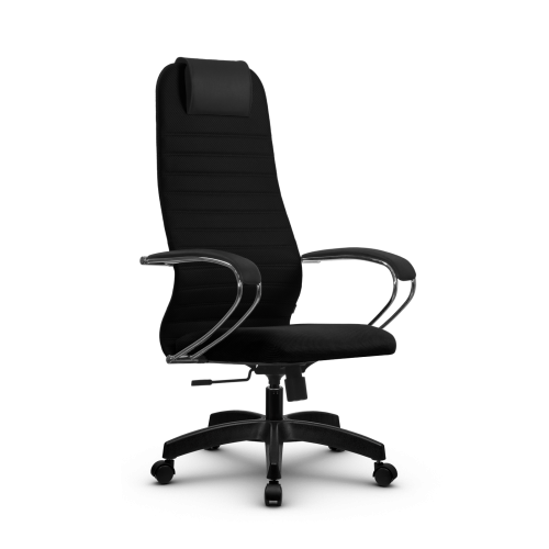 Кресло METTA SU-BK131-10 Черный, подл. хром, ткань сетка, Pl
