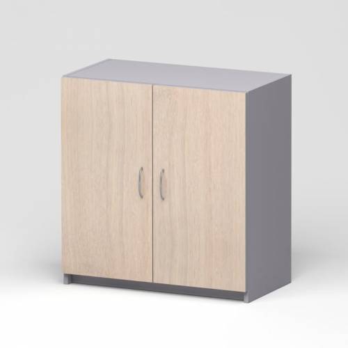 2550, Шкаф закрытый «Бюджет», цвет: Дуб шамони светлый,Размер (ВхШхГ):753х716х349 мм