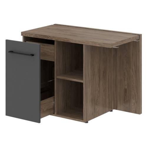 MORRIS TREND Тумба приставная (L) MCRT1055, Антрацит/Кария Пальмира, 1000*550*750 MORRIS TREND Тумба приставная (L) MCRT1055, Антрацит/Кария Пальмира, 1000*550*750